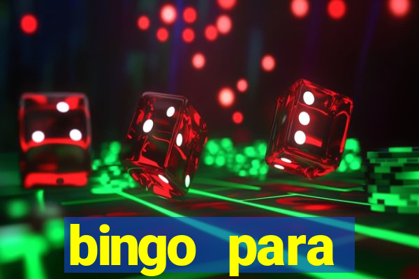 bingo para despedida de solteira para imprimir